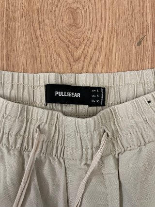 Pantalones Cortos Pull&Bear Beige - Talla S