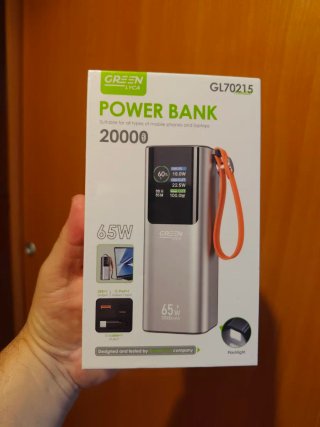 65w powerbank 20.000 mah carga rápida de móvil