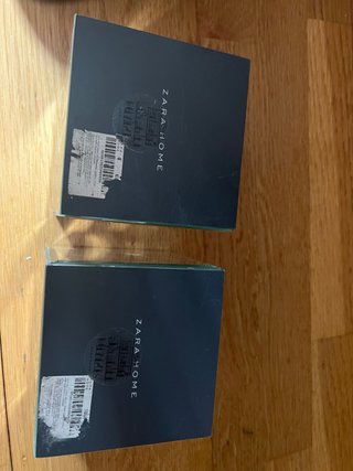 Pack 2 Velas Cubo Espejo Zara Home