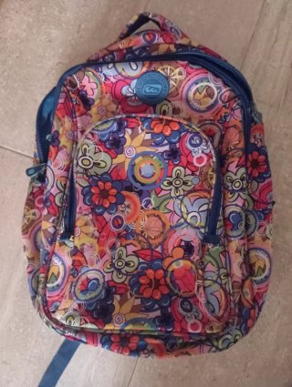 Mochila Escolar Chica Diseño Floral