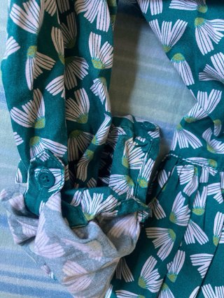 Vestito cotone Okaidi fantasia fiori