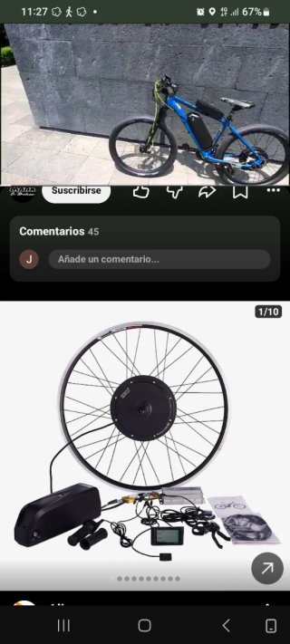 Kit Bicicletta Elettrica 27.5 48V 1000W