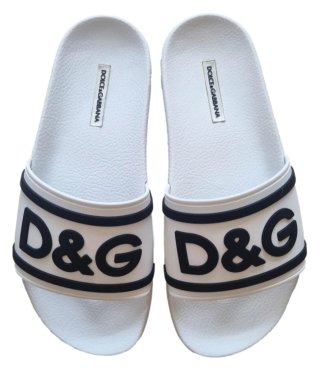 Ciabatte D&G Dolce & Gabbana bianche