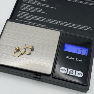 Pendientes de oro 18kt con diamantes talla antigua