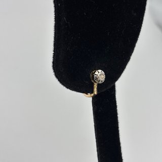 Pendientes de oro 18kt con diamantes talla antigua