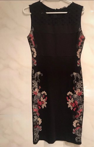 Vestido Desigual Negro Talla S