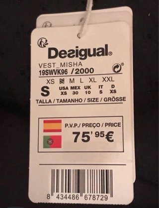 Vestido Desigual Negro Talla S