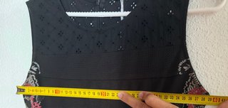 Vestido Desigual Negro Talla S