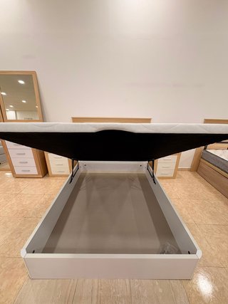 Canapé abatible polipiel y madera