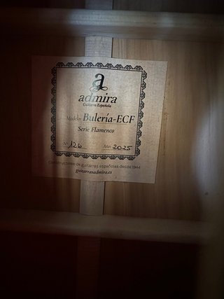 Guitarra Admira Bulería Flamenca