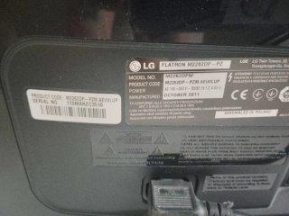 Monitor TV LG Negro de 22 pulgadas