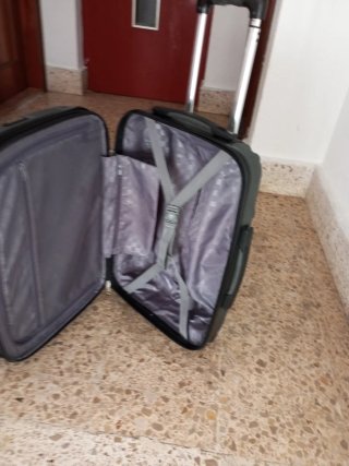 Maleta cabina 55x40x30cm 4 ruedas gris