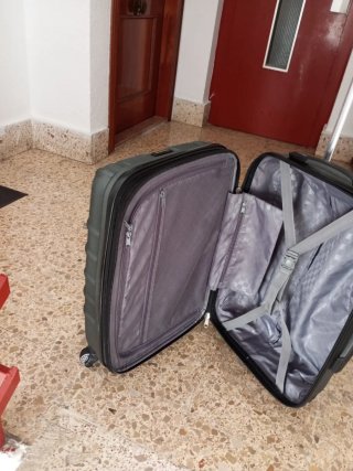 Maleta cabina 55x40x30cm 4 ruedas gris