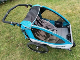 Carro bici queridoo infantil 2 plazas