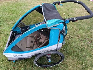 Carro bici queridoo infantil 2 plazas