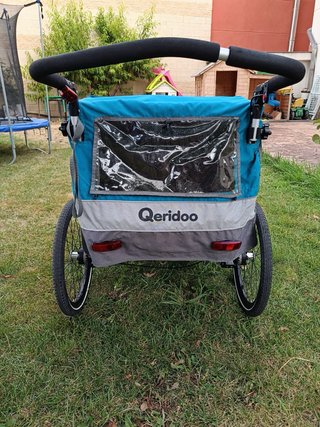 Carro bici queridoo infantil 2 plazas