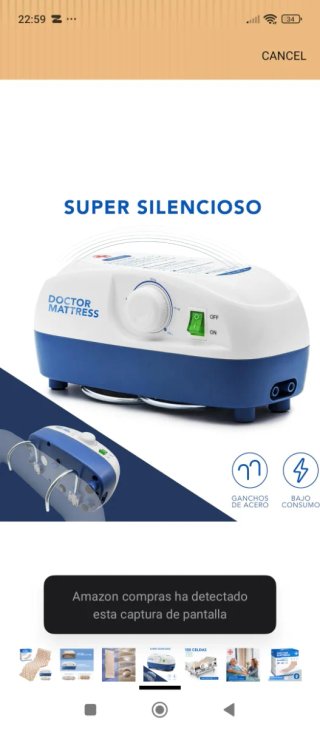 Materassino antidecubito ad aria con compressore