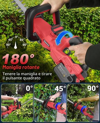 Tagliasiepi Elettrico a Batteria 21V