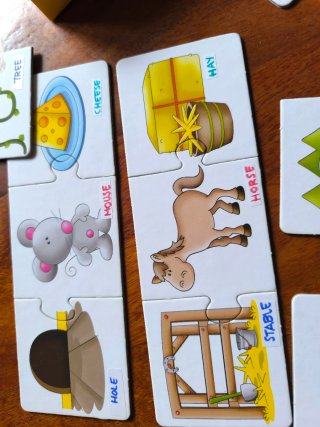 Gioco logica 3-6 anni parole inglesi