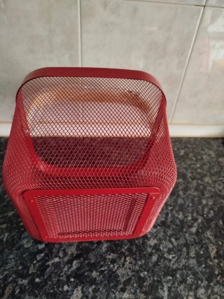 Cestino IKEA RISATORP Rosso 25 X 26 X 18 cm