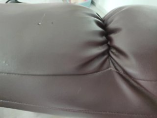 Sillón de masajes polipiel marrón