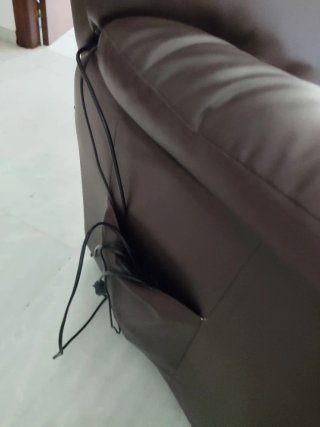 Sillón de masajes polipiel marrón