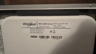 Microondas Whirlpool MWP 253 SX Acero Inox