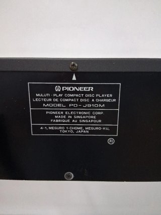 Pioneer PD-J910M Reproductor CD