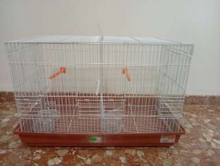 Jaula para pájaros doble