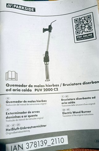 Quemador de malas hierbas