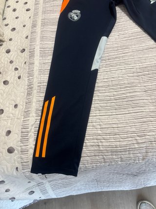 Pantalón Chándal Real Madrid Adidas Azul Naranja