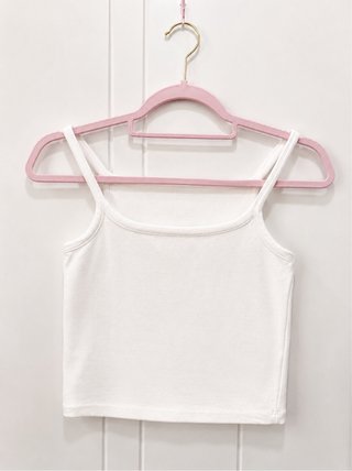 Top Tirantes Stradivarius Blanco Talla M