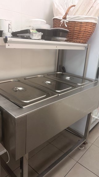 Baño maría caliente 3 cubetas