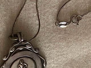 Collar Plata 925 Italy Colgante Vintage