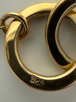 Cadena Plata 925 Aros Entrelazados