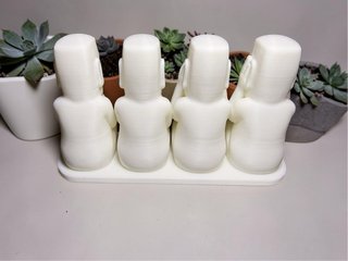 Estátua Moai Moderna 4 Figuras | Decoração Geek Im