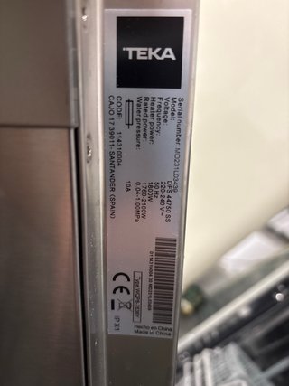 Lavavajillas Teka 45cm Año 2023