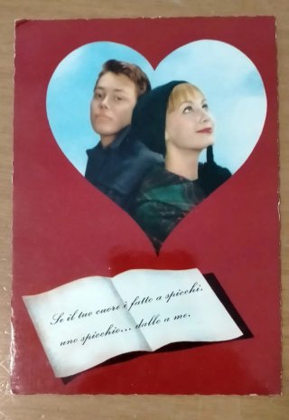 5 Cartoline anni '60 frasi romantiche