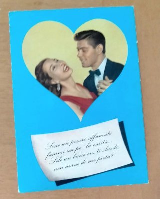5 Cartoline anni '60 frasi romantiche