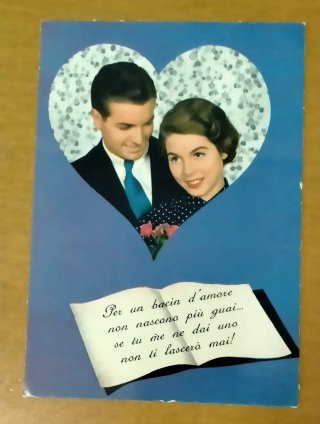 5 Cartoline anni '60 frasi romantiche