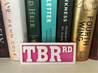Cartello TBR 3D Libri in Sospeso
