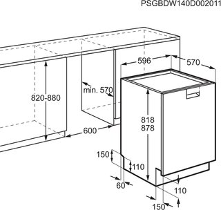 Lavavajillas AEG FFB83816PM ComfortLift