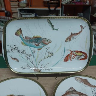 Servizio piatti pesce Bavaria anni 60
