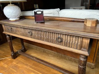 Mesa recibidor madera (para restaurar)
