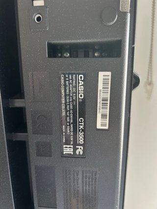 Teclado Casio CTK-3500 piano