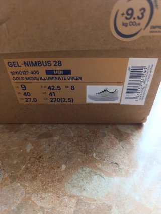 Zapatillas usadas Asics Nimbus 28 Verdes