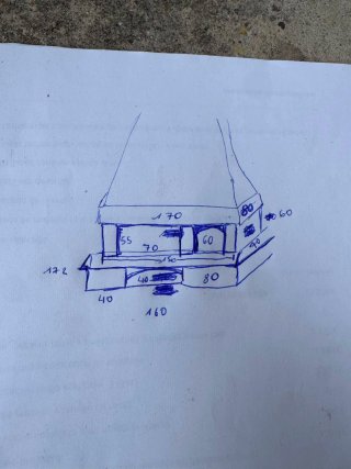 Chimenea de obra con cassette de leña