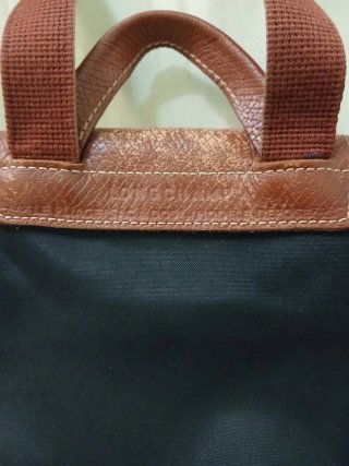 Zaino Longchamp Le Pliage Nero/Marrone