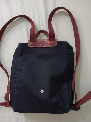 Zaino Longchamp Le Pliage Nero/Marrone