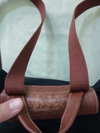 Zaino Longchamp Le Pliage Nero/Marrone
